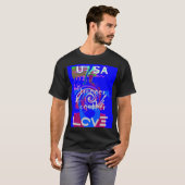 Inspiratie USA We zijn sterker samen met liefde T-shirt (Voorkant volledig)
