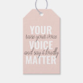 Inspiratie Uw Citaat van de Motivatie van de Mater Cadeaulabel (Voorkant)