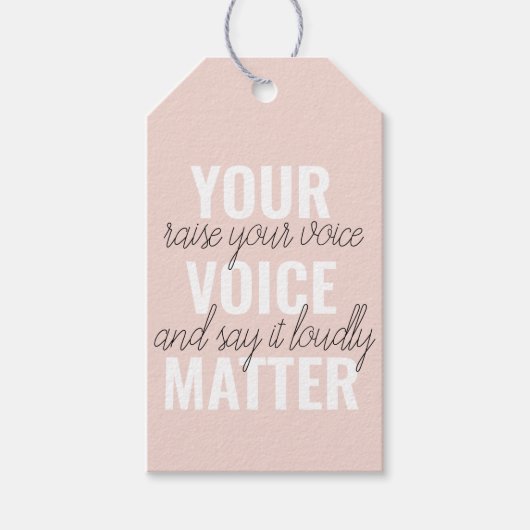 Inspiratie Uw Citaat van de Motivatie van de Mater Cadeaulabel (Voorkant)