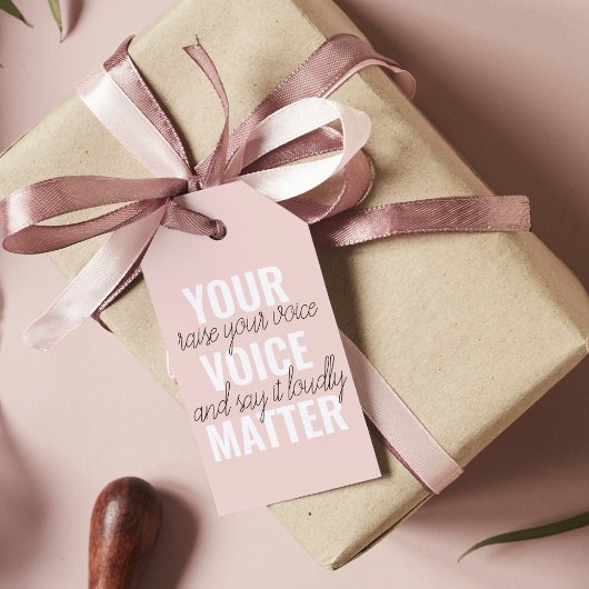 Inspiratie Uw Citaat van de Motivatie van de Mater Cadeaulabel