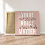 Inspiratie Uw Citaat van de Motivatie van de Mater Canvas Afdruk<br><div class="desc">Inspiratie Uw Citaat van de Motivatie van de Materiaal van de Stem</div>
