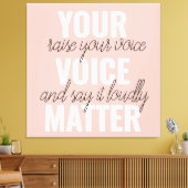 Inspiratie Uw Citaat van de Motivatie van de Mater Canvas Afdruk (Insitu (Woonkamer))