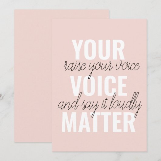 Inspiratie Uw Citaat van de Motivatie van de Mater Feestdagenkaart (Voorkant / Achterkant)