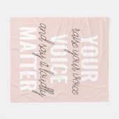 Inspiratie Uw Citaat van de Motivatie van de Mater Fleece Deken (Voorkant (Horizontaal))