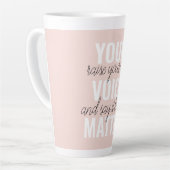 Inspiratie Uw Citaat van de Motivatie van de Mater Latte Mok (Linkerhoek)