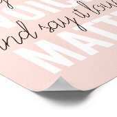 Inspiratie Uw Citaat van de Motivatie van de Mater Poster (Hoek)