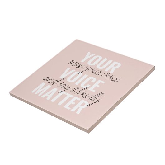 Inspiratie Uw Citaat van de Motivatie van de Mater Tegeltje (Zijkant)