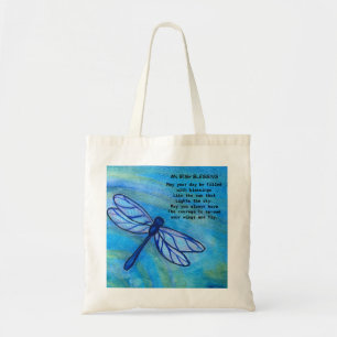 Inspiratie van de Ierse "Blessing Brave Blue Drago Tote Bag