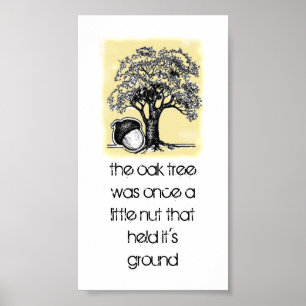 Inspiratie van eikenbomen poster