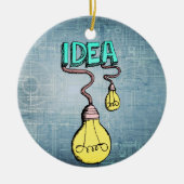 Inspiratie verlichten - Retro gloeilamp Keramisch Ornament (Voorkant)