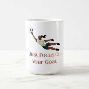 Inspiratie voetbal doelman grafische T-shirt Koffiemok