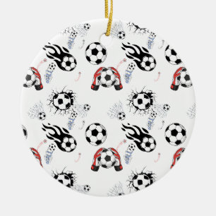 Inspiratie voetbal doelman keramische ornament