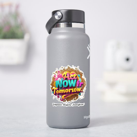 "Inspiratie voor actie" Sticker (HydroFlask)