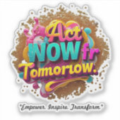 "Inspiratie voor actie" Sticker (Voorkant)