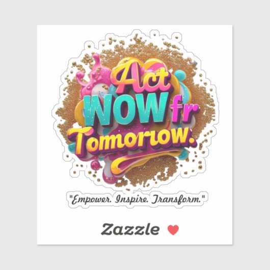 "Inspiratie voor actie" Sticker (Vel)