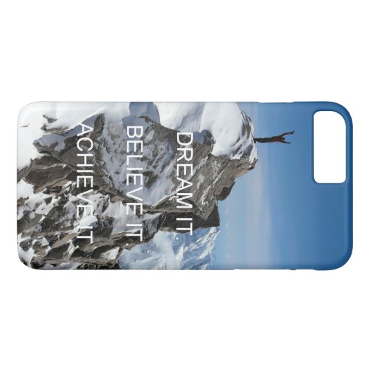inspiratie voor bergbeklimming citeert Case-Mate iPhone case (Achterkant (Horizontaal))