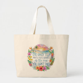 Inspiratie voor een strandvakantie - Tropische rei Grote Tote Bag