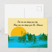 Inspiratie voor Runner Jogger Race 1916 Po Briefkaart (Voorkant / Achterkant)