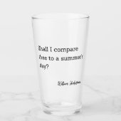 Inspiratie voor Shakespeare Summer's Day Glas (Voorkant)