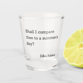Inspiratie voor Shakespeare Summer's Day Shot Glas
