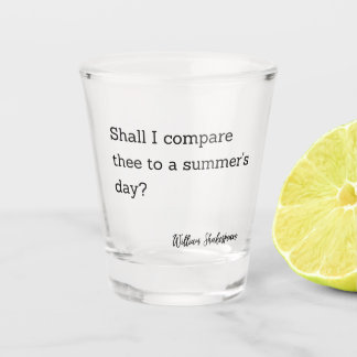Inspiratie voor Shakespeare Summer's Day Shot Glas