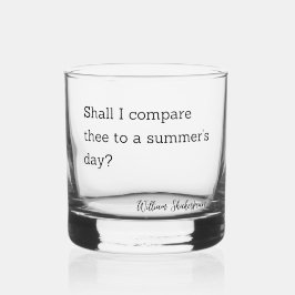 Inspiratie voor Shakespeare Summer's Day Whisky Glas