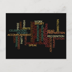 Inspiratie voor studenten in het college of de mid briefkaart