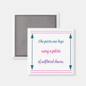 Inspiratie voor vrouwen magneet (Voorkant / Achterkant)