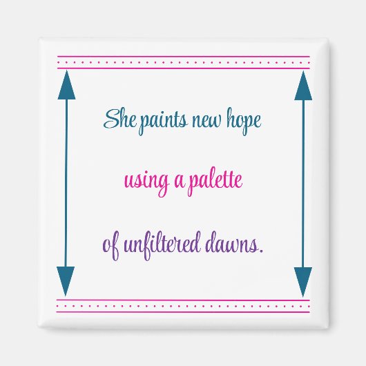 Inspiratie voor vrouwen magneet (Voorkant)