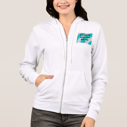Inspiratie Vrouwen Bella+Canvas Full-Zip Hoodie (Voorkant)