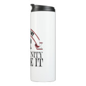 Inspiratie "wacht niet op kans creëer it" thermosbeker (Geroteerd rechts)