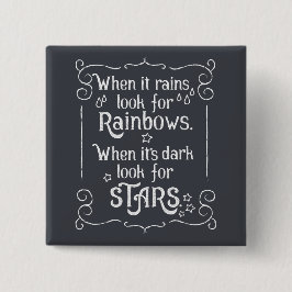 Inspiratie wanneer het Rains en Donkere Button van