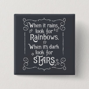 Inspiratie wanneer het Rains en Donkere Button van