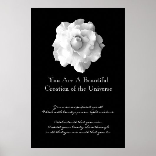 Inspiratie White Rose Poster (Voorkant)