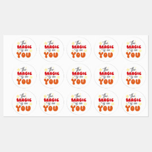 Inspiratie Woorden "de magie zit in jou" Stickers