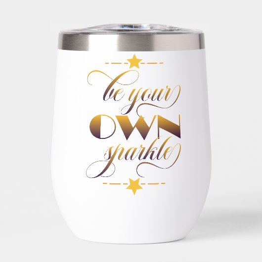 Inspiratie Woorden "wees je eigen sprankeling" Tum (Voorkant)