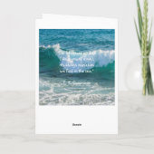 Inspiratie Zee Wave Nautical E.E. Cummings Quote Kaart (Achterkant)