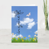 Inspiratiebloem en vlinderbloemigen kaart (Voorkant)