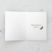 Inspiratiebloem en vlinderbloemigen kaart (Binnen)