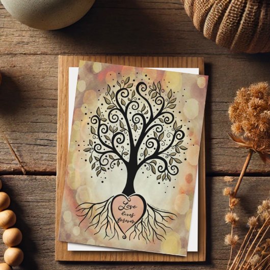 Inspiratieboom ‘Liefde Blijft Voor Altijd’ Kaart