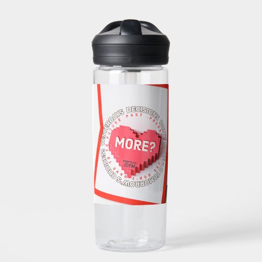 Inspiratief Bericht Waterfles ChiRadioLLC™ (Voorkant)