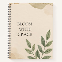 Inspiratief bloemenjournaal voor groei
