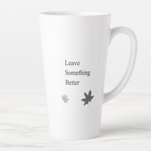 Inspiratief cadeau voor professionals & leiders latte mok (Rechts)