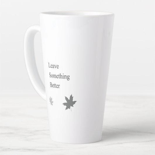 Inspiratief cadeau voor professionals & leiders latte mok (Linkerhoek)