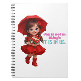 Inspiratief Chibi Meisje Spiraal Foto Notitieboek