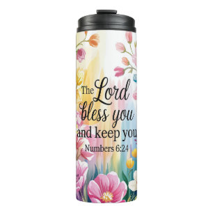 Inspiratief christelijk schrift tumbler thermosbeker
