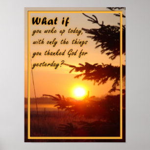 Inspiratief Dank God Poster