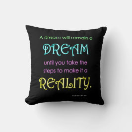 Inspiratief dromenquote kussensloop kussen