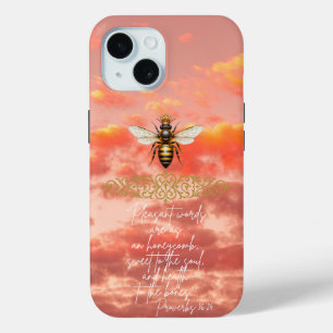 Inspiratief Religieus Zonsondergang Lucht Koningin iPhone 15 Case