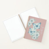 Inspiratief Vlinder Bloem Notitieboek (Binnen)